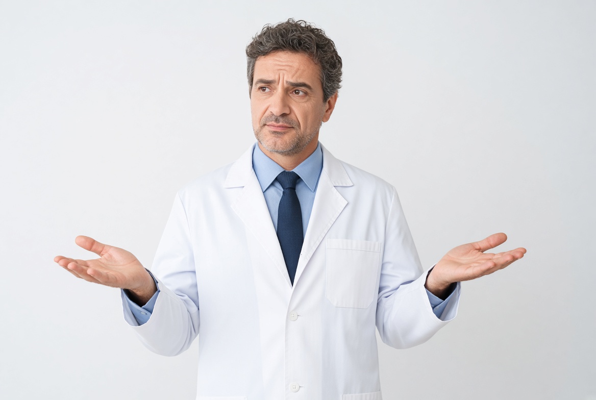 Doctor shrugging - natural isn't always safe
